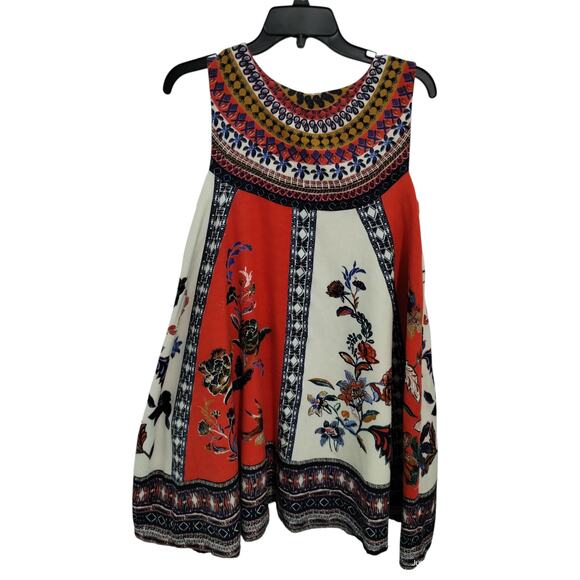 Anthropologie Maeve Women's size Small Colorful Luxury Cirque Swing Cotton Dress - Picture 4 of 12